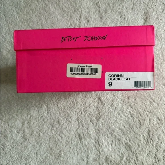 Betsey Johnson Black Platform Wedge Pumps size 9 - Picture 6 of 6